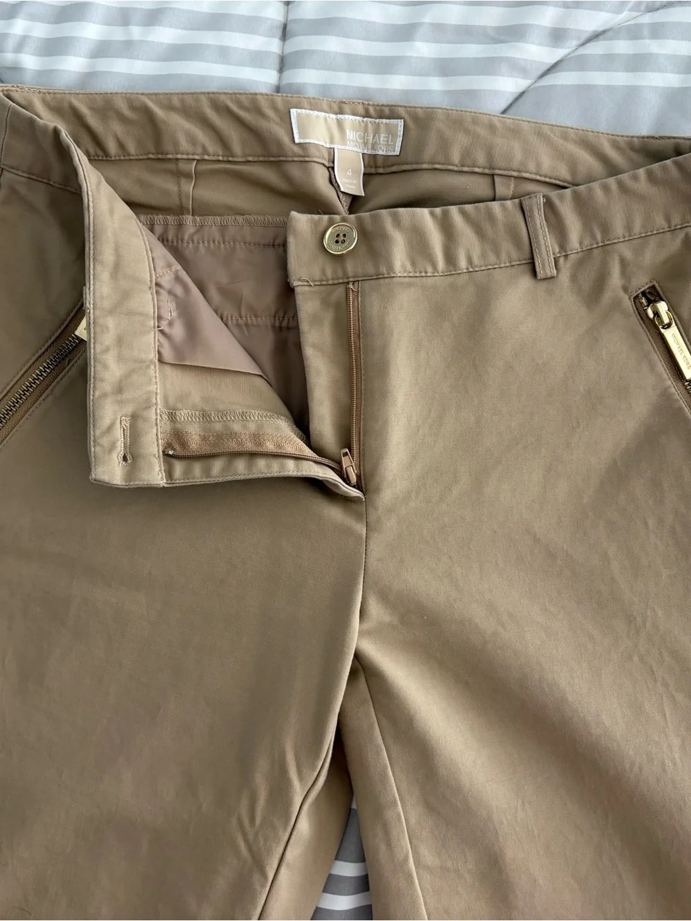 Michael Kors Women's Khaki Tan Pants